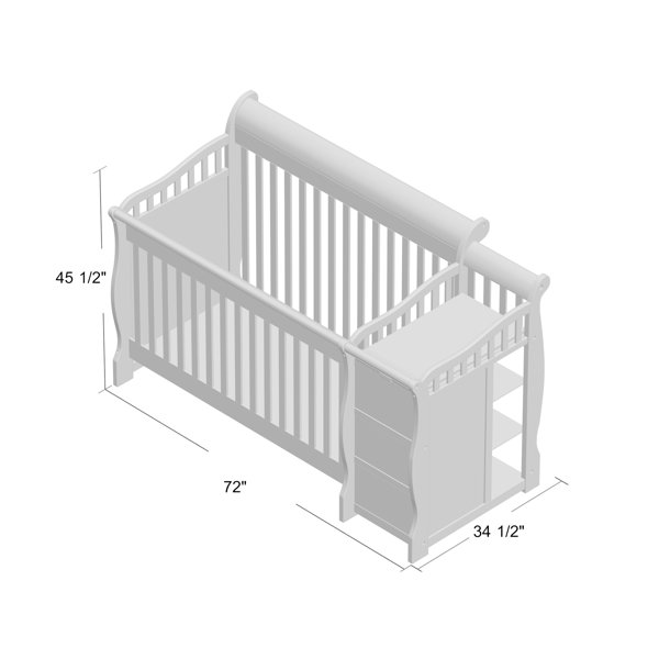 Sorelle Princeton 4in1 Convertible Crib and Changer & Reviews Wayfair